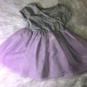 TODDLER grey and lavender tutu dress